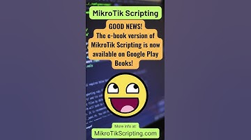 MikroTik Scripting Now On Google Play Books!