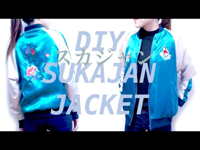 DIY Sukajan Jacket / How to Make a Bomber Jacket / スカジャンの作り方 / Sewing  Tutorialㅣmadebyaya