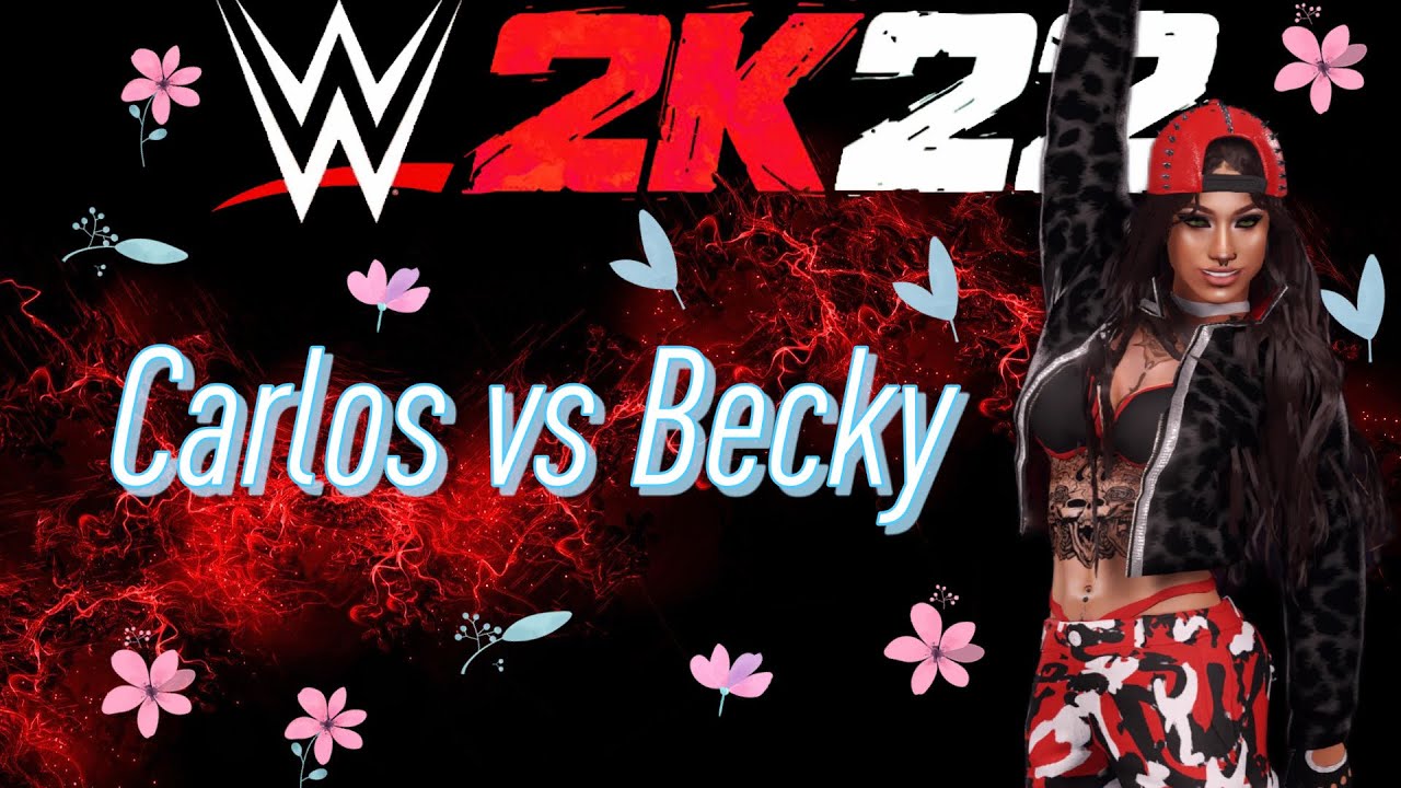 WWE 2K22 Carlos Vs Becky Lynch Ladder Title Match YouTube