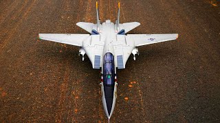 The romance of fighting the sky! Tomcat F-14 Variable Sweep Wing Fighter, Assembled and Tested!丨魔界造物