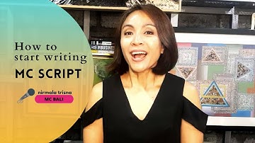 MC Script: How to Start Writing MC remarks #masterofceremony (MC Bahasa Inggris)