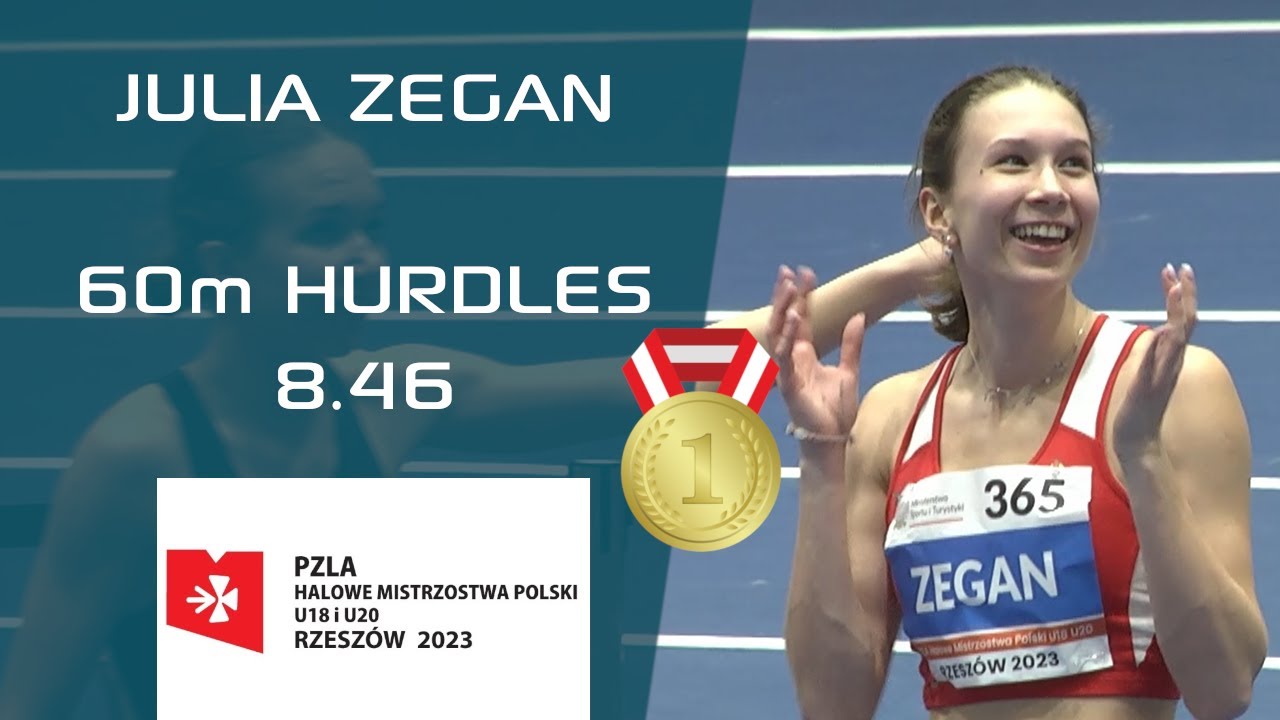 JULIA ZEGAN | U20 60m 𝙃𝙐𝙍𝘿𝙇𝙀𝙎 🏃‍♀️ | U18 & U20 🇵🇱 INDOOR ATHLETICS ...