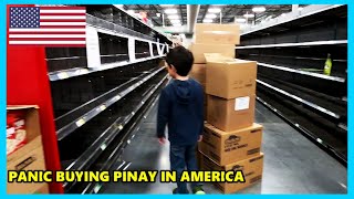 GROCERY SHOPPING PANIC BUYING EMPTY SHELVES GROCERIES LIMIT & STORES EARLY CLOSE PINAY IN AMERICA