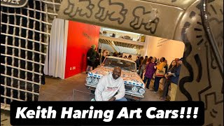 Keith Haring ART CARS in NYC: Land Rover Defender & Buick Special!! Cart Department