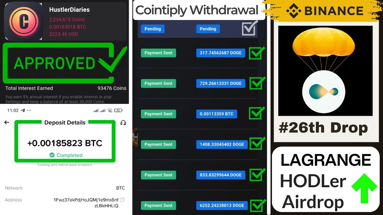 How to Withdraw from Cointiply to Binance in 2025 | #NEW: LA [Lagrange]  Binance HODLler Airdrop - YouTube