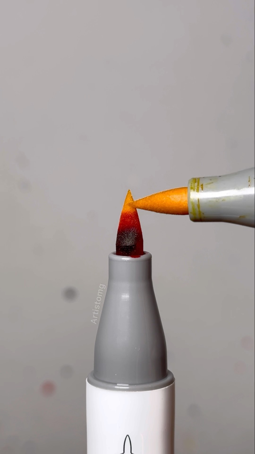 Alcohol Marker with Warm Colors! ?✨? #satisfying #art #artistomg