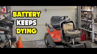 Husqvarna Riding Mower  Battery Keeps Dying and Won't Charge