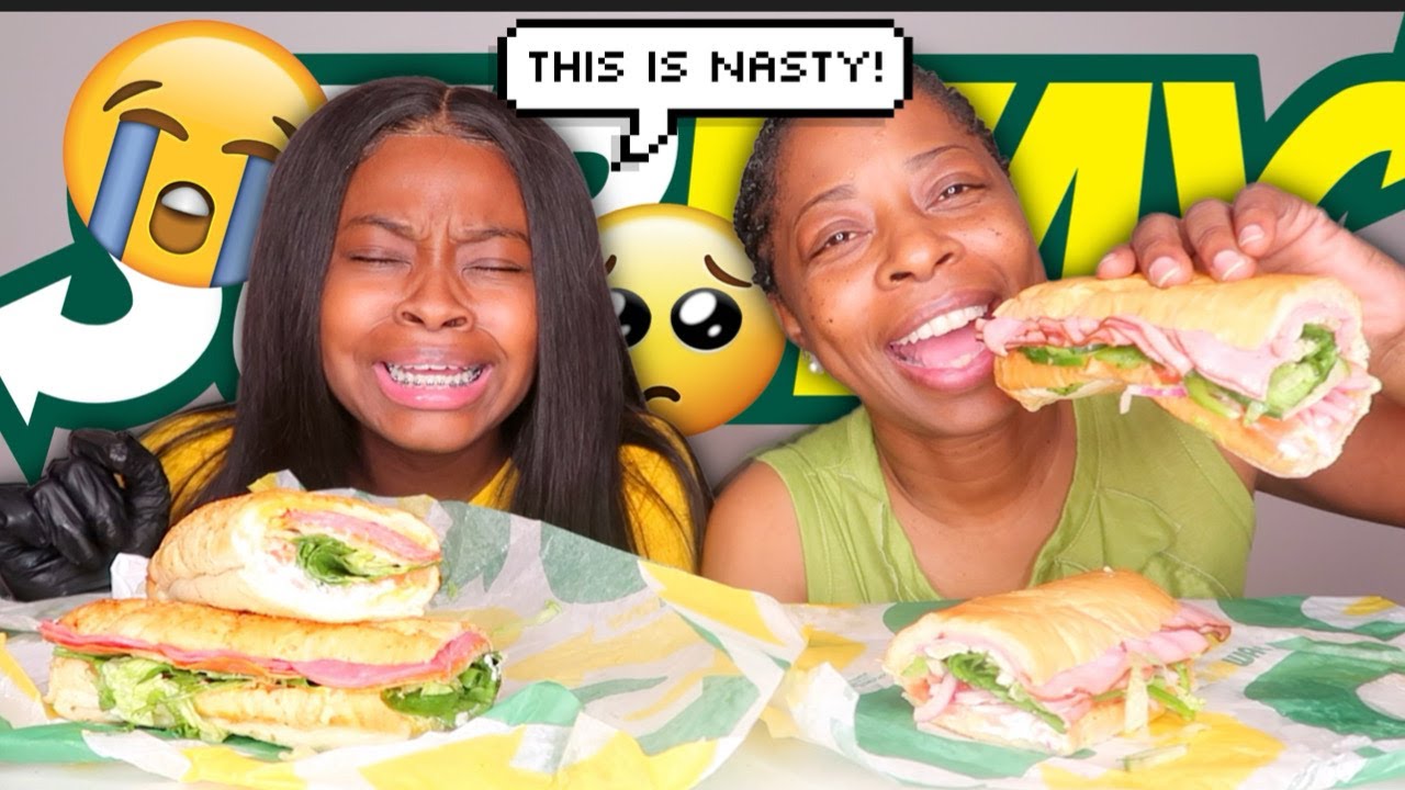 MY MOM MADE US GO ON A DIET! + SUBWAY SANDWICH MUKBANG