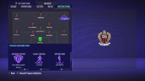 FIFA 21 Custom Tactics - Recreate 4-3-3 of Nice  + Instructions - Replicate real system