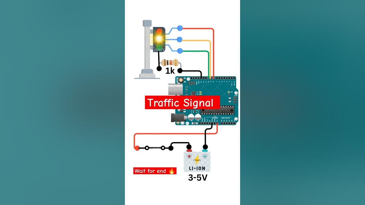 How to make traffic signal light project#arduino#electronic# ...