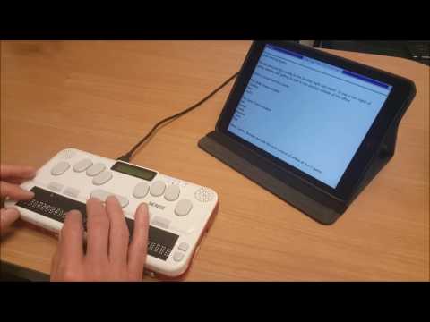 How to Print a Document Using Braille Sense U2, U2 QWERTY & U2 MINI