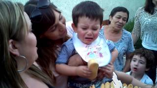 Boy Crying With Happy Birthday Song