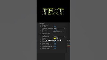 Adobe After Effects Animated Neon Text Vegas Effect