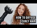 HOW TO DIFFUSE CURLY HAIR | MY DIFFUSING ROUTINE