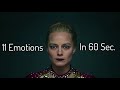 Margot robbie displays 11 emotions in 60 seconds