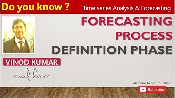 Forecasting Process Steps - Definition Phase