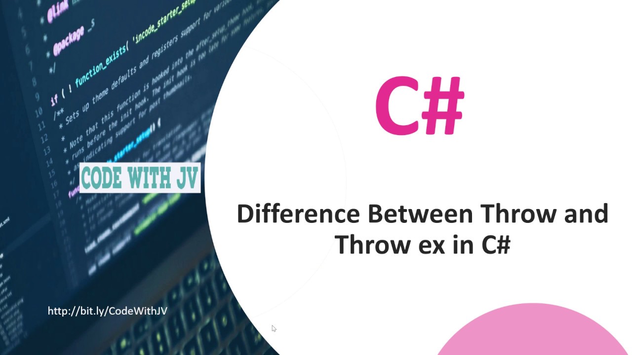 Difference Between Throw and Throw ex in C#