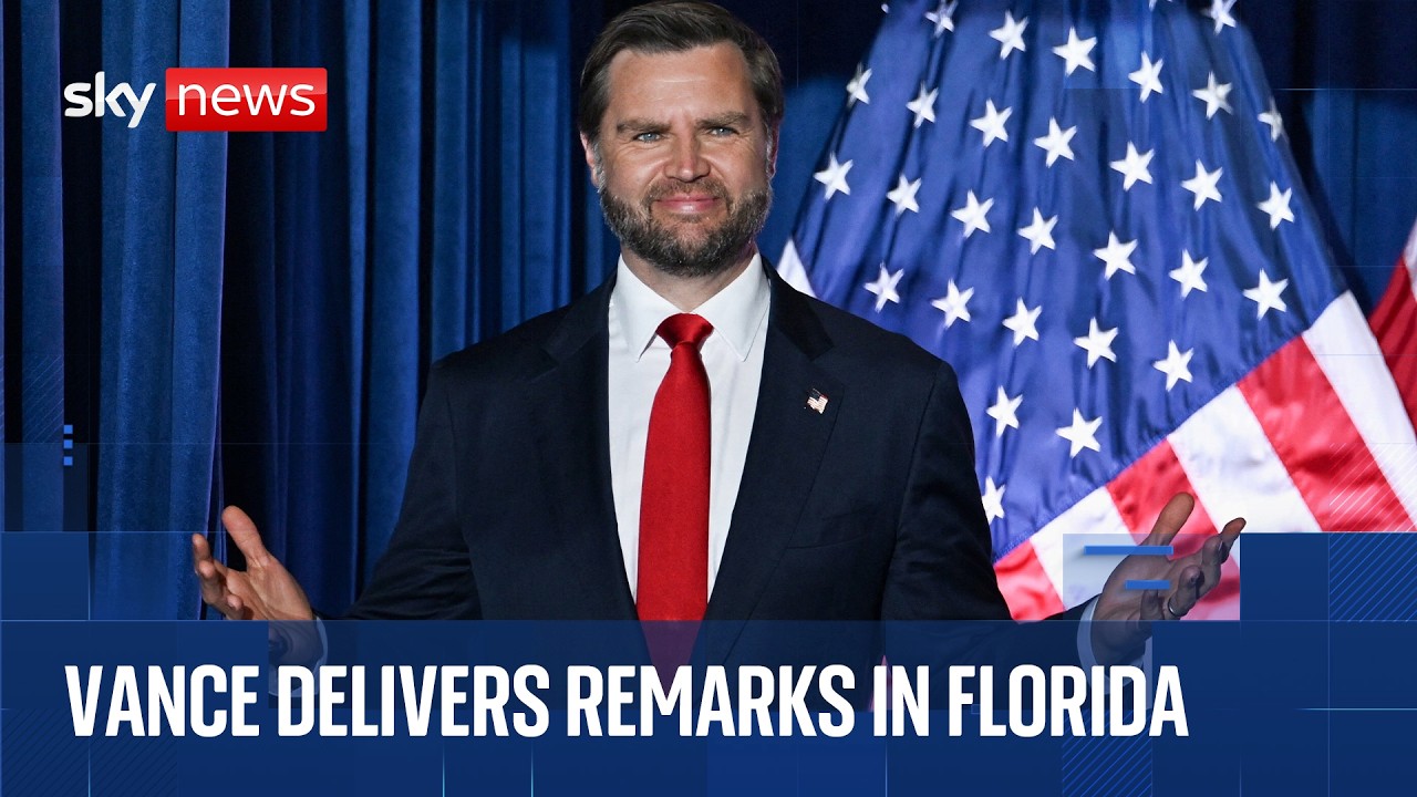 JD Vance speaks in Florida ahead of US midterms