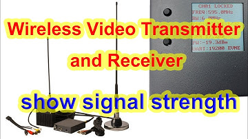 Cheap Wireless video transmitter and receiver