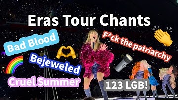 Eras Tour Chants (In Order & Color Coded)