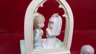 VTG 1989 Butcher Precious Moments Wedding Mini Pewter Figures Lot Incomplete Set