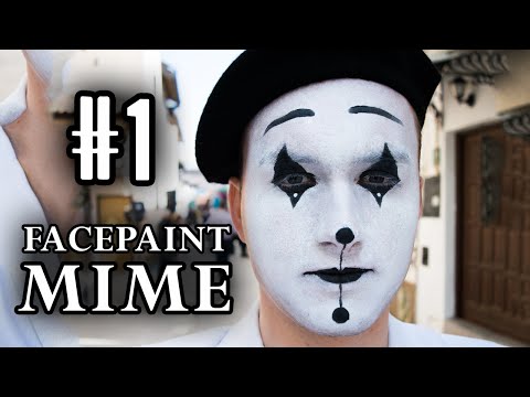 Draw A French Mime Face Facepaint