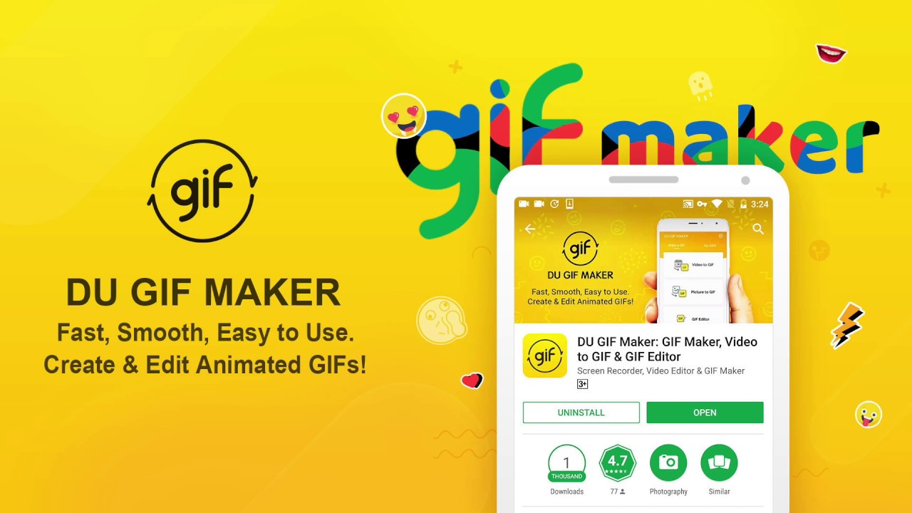 DU GIF Maker: The Best Gif Maker & Video to GIF & GIF Editor App. App  Review! 