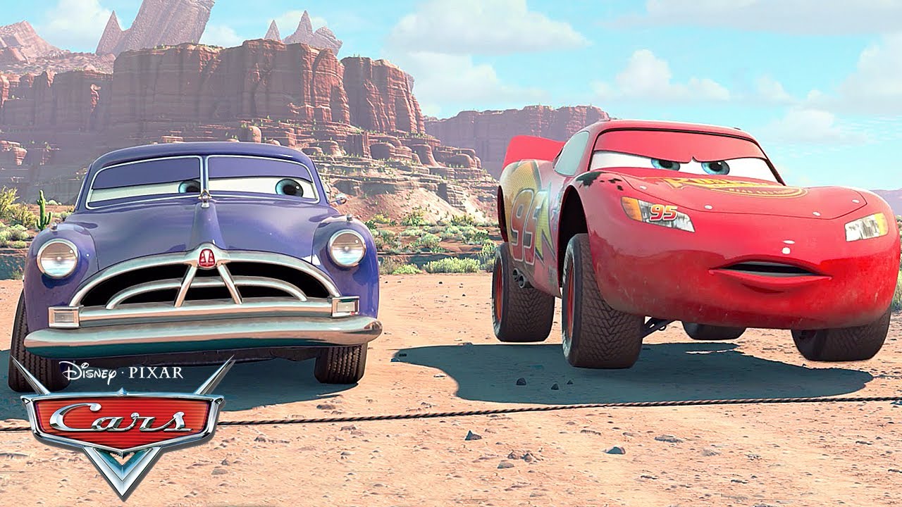 Lightning McQueen and Doc Hudson Make a Bet | Pixar Cars - YouTube