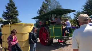 New Huber steam tractor moving