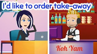 Ordering Takeaway -  How to order Food in English|  Practice Speaking