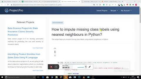 Imputing missing class labels using KNN
