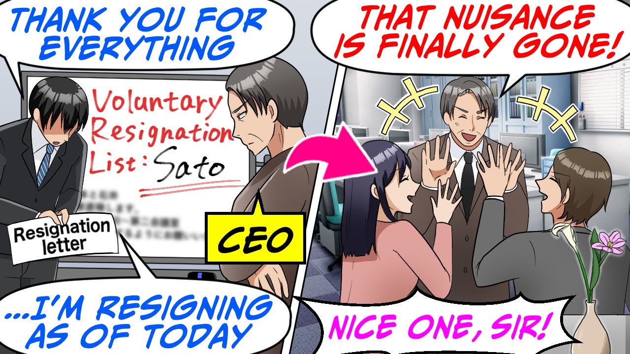 После командировки я нашёл своё имя в списке на увольнение! Я решил уйти и… [RomCom Manga Dub]