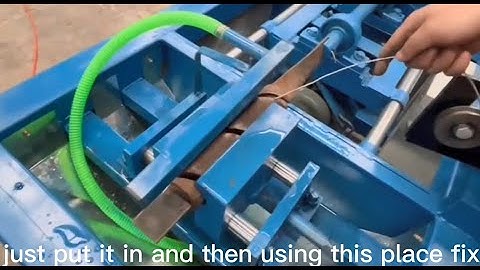 How to run and debug a foot operated chain link fence machine Step 3