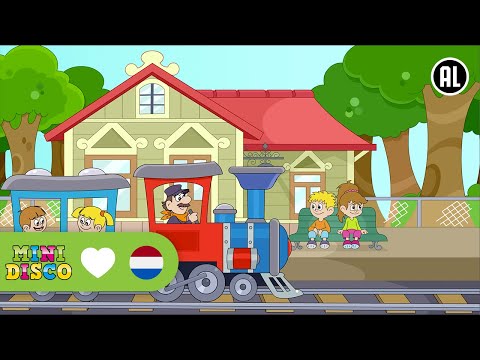 Op Een Klein Stationnetje | Kinderliedjes | TEKENFILM | Peuters en kleuters | Minidisco