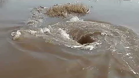 Водоворот в Латвии на реке Даугава смотрим до конца / Amazing monstrous whirlpoo
