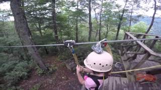 Ziplining at Ace Adventure Resort in WV