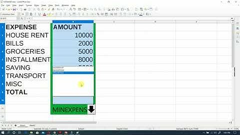 how to create scenarios in libre office