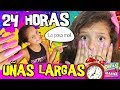 💅 24 HORAS con las UÑAS EXTRA LARGAS CHALLENGE 😱 PASO UN DÍA CON UÑAS MUY LARGAS 🌸 RETO DIVERTIDO