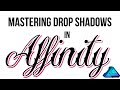 Mastering the Drop shadow with text in Affinity Designer