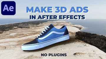 Make 3D CGI Ads in After Effects - NO PLUGINS | After Effects Advanced 3D Tutorial