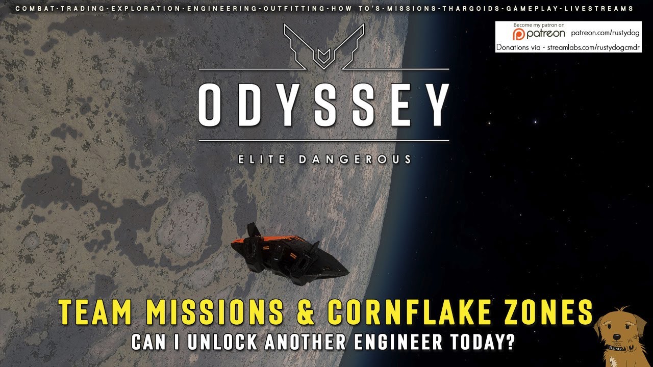 Elite Dangerous Odyssey Team Missions & Cornflake Zones (Engineer