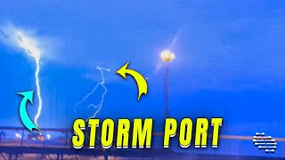 Thunderstorm Approaching King Abdullah Port