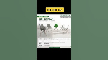 Teller Job #hiramumtaz