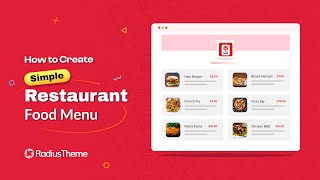 How to Create Simple Restaurant Food Menu with Food Menu Plugin