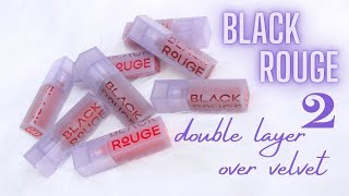 BIYW Review Chapter: #336 BLACK ROUGE DOUBLE LAYER OVER VELVET 2 GALLERY SWATCH &amp; REVIEW