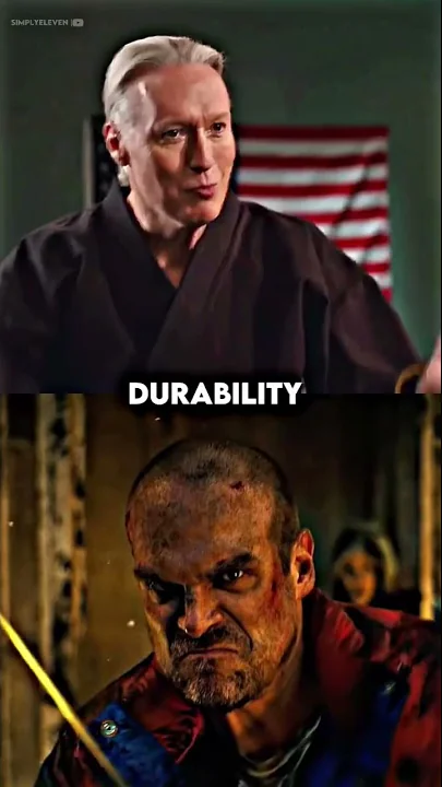 Terry Silver vs Hopper | #shorts #cobrakai #strang...