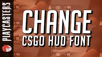 How to change in game CS:GO FONT!!