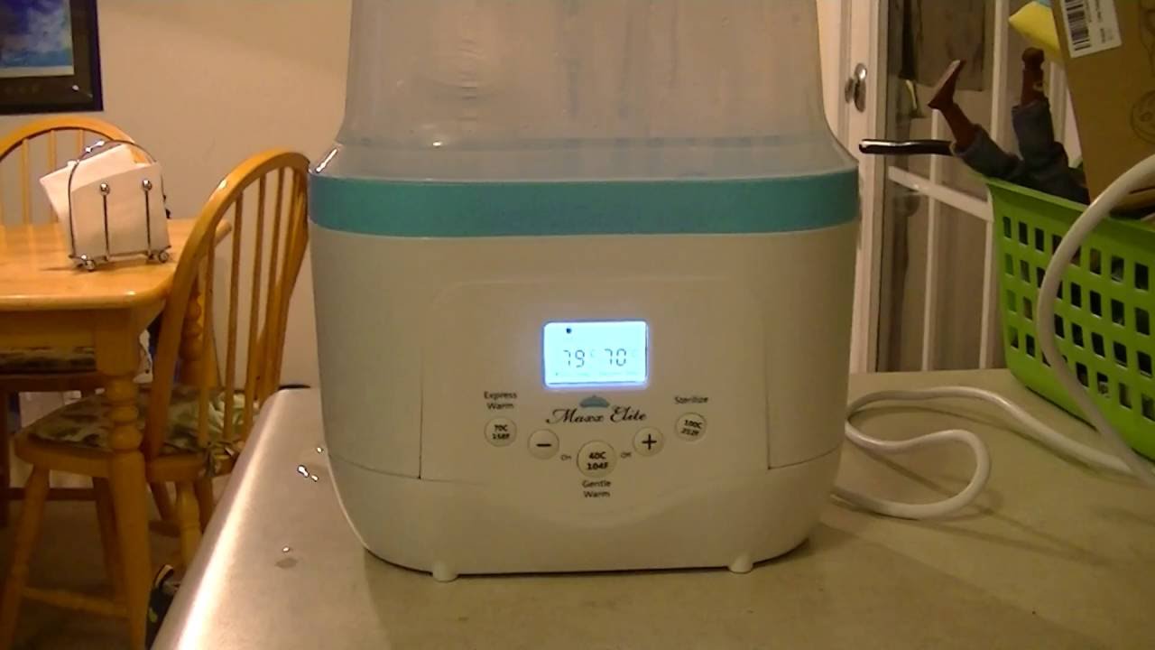 Maxx Elite Double Bottle Warmer- Sterilize Baby Bottles and Accessories. - YouTube