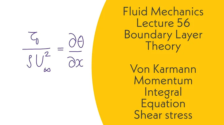 Fluid Mechanics | L56 | Boundary Layer Theory | Von Karmann Momentum Integral Equation | GATE, ESE