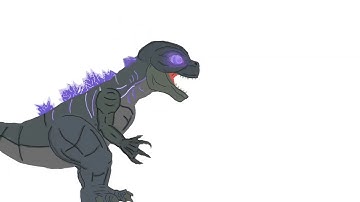 Baby Godzilla Test- Drawing Cartoon 2